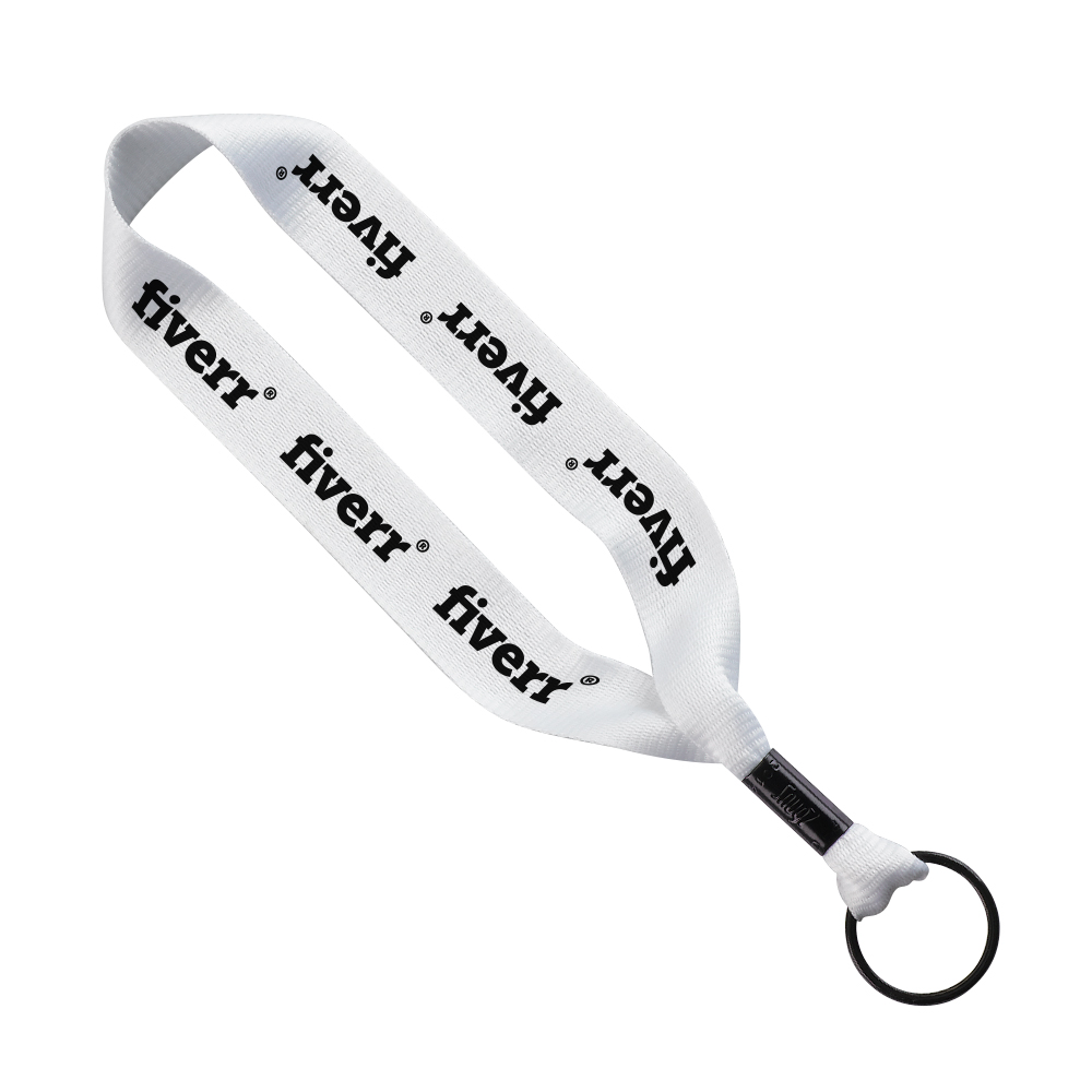 3/4" Polyester Key Chain with Crimp Split Ring 1