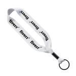 3/4" Polyester Key Chain with Crimp Split Ring - Navy Blank 3/4" Polyester Key Chain with Crimp Split Ring - Navy Blank