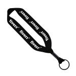3/4" Polyester Key Chain with Crimp Split Ring - Yellow Blank 3/4" Polyester Key Chain with Crimp Split Ring - Yellow Blank