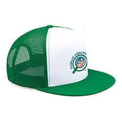 Yupoong 6006 5-Panel Flat Bill Trucker Cap 1