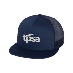 Yupoong 6006 5-Panel Flat Bill Trucker Cap - Navy Blue Yupoong 6006 5-Panel Flat Bill Trucker Cap - Navy Blue