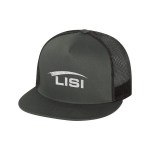 Yupoong 6006 5-Panel Flat Bill Trucker Cap - Charcoal Yupoong 6006 5-Panel Flat Bill Trucker Cap - Charcoal