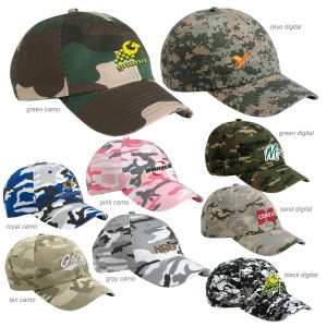 Valucap VC300A Camo Bio-Washed Unstructured Cap 1 Valucap VC300A Camo Bio-Washed Unstructured Cap 1