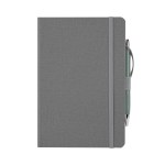 Crosshatch PU Notebook With Pen - Carolina Blue Blank Crosshatch PU Notebook With Pen - Carolina Blue Blank