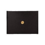 Black Gift Box with Wax Stamp Decoration - Blank Black Gift Box with Wax Stamp Decoration - Blank