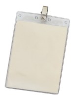 4" x 6" Blank Large Vertical Vinyl Pouch with Bulldog Clip 1 4" x 6" Blank Large Vertical Vinyl Pouch with Bulldog Clip 1