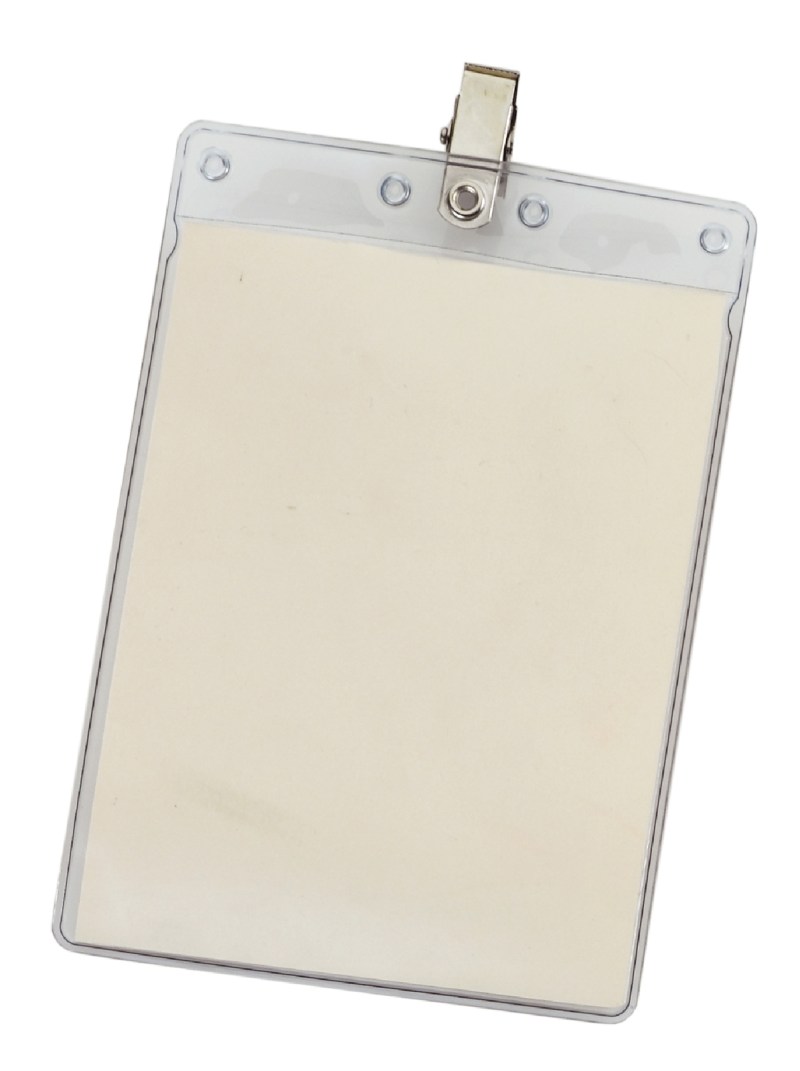 4" x 6" Blank Large Vertical Vinyl Pouch with Bulldog Clip 1 4" x 6" Blank Large Vertical Vinyl Pouch with Bulldog Clip 1