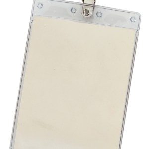 4" x 6" Blank Large Vertical Vinyl Pouch with Bulldog Clip 1 4" x 6" Blank Large Vertical Vinyl Pouch with Bulldog Clip 1