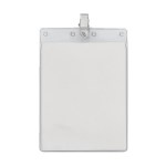 4" x 6" Blank Large Vertical Vinyl Pouch with Bulldog Clip 2 4" x 6" Blank Large Vertical Vinyl Pouch with Bulldog Clip 2