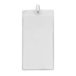 4" x 8" Blank Oversized Vertical Vinyl Pouch with Bulldog Clip 5 4" x 8" Blank Oversized Vertical Vinyl Pouch with Bulldog Clip 5