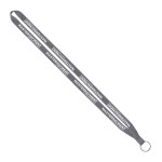 IMPORT Rush 1/2" Polyester Lanyard with Sewn Silver Metal Split-Ring - Cool Gray 8c IMPORT Rush 1/2" Polyester Lanyard with Sewn Silver Metal Split-Ring - Cool Gray 8c
