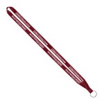 IMPORT Rush 1/2" Polyester Lanyard with Sewn Silver Metal Split-Ring - Burgundy IMPORT Rush 1/2" Polyester Lanyard with Sewn Silver Metal Split-Ring - Burgundy