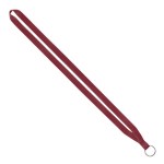 IMPORT Rush 1/2" Polyester Lanyard with Sewn Silver Metal Split-Ring - Burgundy IMPORT Rush 1/2" Polyester Lanyard with Sewn Silver Metal Split-Ring - Burgundy