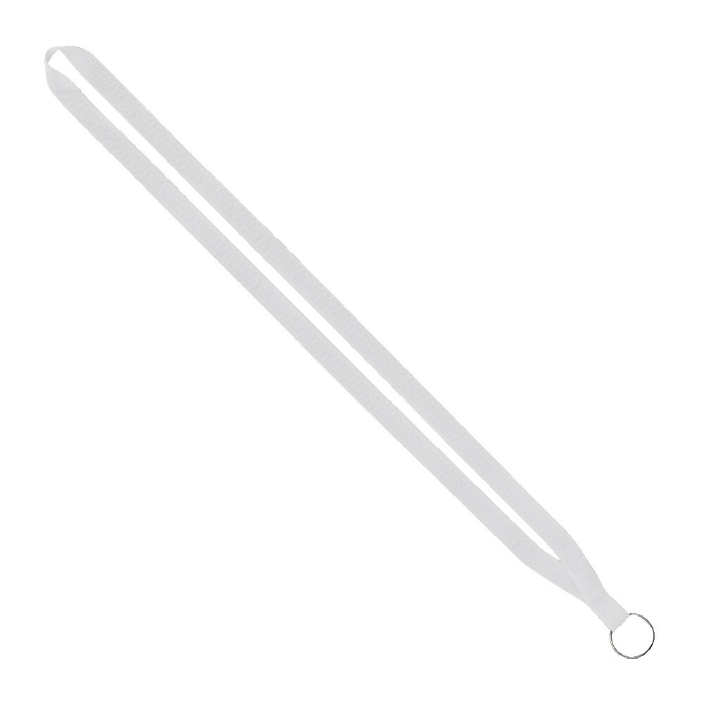 IMPORT Rush 1/2" Polyester Lanyard with Sewn Silver Metal Split-Ring 1