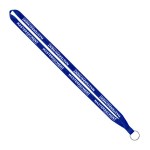 IMPORT Rush 1/2" Polyester Lanyard with Sewn Silver Metal Split-Ring - Royal Blue IMPORT Rush 1/2" Polyester Lanyard with Sewn Silver Metal Split-Ring - Royal Blue
