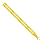 IMPORT Rush 1/2" Polyester Lanyard with Sewn Silver Metal Split-Ring - Yellow IMPORT Rush 1/2" Polyester Lanyard with Sewn Silver Metal Split-Ring - Yellow