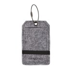 Poplar Felt Luggage Tag - Black Blank Poplar Felt Luggage Tag - Black Blank