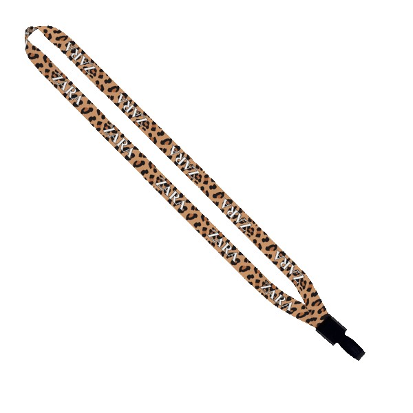 1/2" Dye-Sublimation Lanyard with Non-Swivel Plastic Hook 1