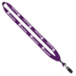 3/4" Cotton Lanyard with Metal Crimp & Split-Ring 42 3/4" Cotton Lanyard with Metal Crimp & Split-Ring 42