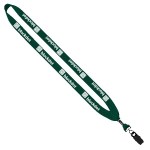 3/4" Cotton Lanyard with Metal Crimp & Split-Ring 44 3/4" Cotton Lanyard with Metal Crimp & Split-Ring 44