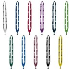 3/4" Cotton Lanyard with Metal Crimp & Split-Ring 1 3/4" Cotton Lanyard with Metal Crimp & Split-Ring 1