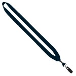 3/4" Cotton Lanyard with Metal Crimp & Split-Ring - Navy MA3 Blank 3/4" Cotton Lanyard with Metal Crimp & Split-Ring - Navy MA3 Blank