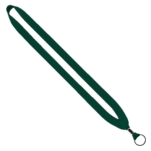 3/4" Cotton Lanyard with Metal Crimp & Split-Ring 1