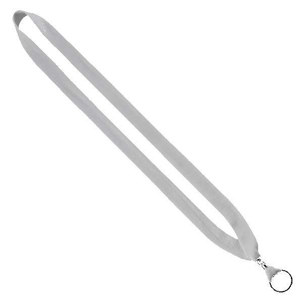 3/4" Cotton Lanyard with Metal Crimp & Split-Ring 1