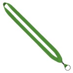 3/4" Cotton Lanyard with Metal Crimp & Split-Ring - Lime Green Blank 3/4" Cotton Lanyard with Metal Crimp & Split-Ring - Lime Green Blank