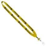 3/4" Cotton Lanyard with Metal Crimp & Split-Ring - MB2 3/4" Cotton Lanyard with Metal Crimp & Split-Ring - MB2