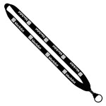 3/4" Cotton Lanyard with Metal Crimp & Split-Ring - Blank 3/4" Cotton Lanyard with Metal Crimp & Split-Ring - Blank