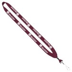 3/4" Cotton Lanyard with Metal Crimp & Split-Ring 37 3/4" Cotton Lanyard with Metal Crimp & Split-Ring 37