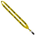 3/4" Cotton Lanyard with Metal Crimp & Split-Ring 38 3/4" Cotton Lanyard with Metal Crimp & Split-Ring 38