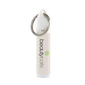 Economy Lip Balm In White Tube W/ Split Ring 1 Economy Lip Balm In White Tube W/ Split Ring 1