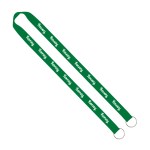 IMPORT Rush 3/4" Polyester 2-Ended Lanyard with Dual Sewn Silver Metal Split-Ring - Turquoise Blank IMPORT Rush 3/4" Polyester 2-Ended Lanyard with Dual Sewn Silver Metal Split-Ring - Turquoise Blank