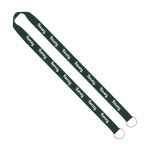 IMPORT Rush 3/4" Polyester 2-Ended Lanyard with Dual Sewn Silver Metal Split-Ring - Red Blank IMPORT Rush 3/4" Polyester 2-Ended Lanyard with Dual Sewn Silver Metal Split-Ring - Red Blank