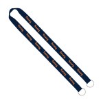 IMPORT Rush 3/4" Polyester 2-Ended Lanyard with Dual Sewn Silver Metal Split-Ring - Royal Blue Blank IMPORT Rush 3/4" Polyester 2-Ended Lanyard with Dual Sewn Silver Metal Split-Ring - Royal Blue Blank