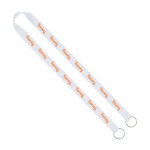 IMPORT Rush 3/4" Polyester 2-Ended Lanyard with Dual Sewn Silver Metal Split-Ring - Cool Gray 8 Blank IMPORT Rush 3/4" Polyester 2-Ended Lanyard with Dual Sewn Silver Metal Split-Ring - Cool Gray 8 Blank