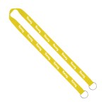 IMPORT Rush 3/4" Polyester 2-Ended Lanyard with Dual Sewn Silver Metal Split-Ring - Blank IMPORT Rush 3/4" Polyester 2-Ended Lanyard with Dual Sewn Silver Metal Split-Ring - Blank