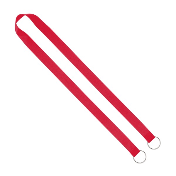 IMPORT Rush 3/4" Polyester 2-Ended Lanyard with Dual Sewn Silver Metal Split-Ring 1