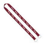 IMPORT Rush 3/4" Polyester 2-Ended Lanyard with Dual Sewn Silver Metal Split-Ring - Blank IMPORT Rush 3/4" Polyester 2-Ended Lanyard with Dual Sewn Silver Metal Split-Ring - Blank