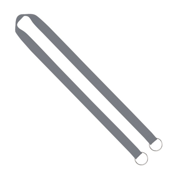 IMPORT Rush 3/4" Polyester 2-Ended Lanyard with Dual Sewn Silver Metal Split-Ring 1