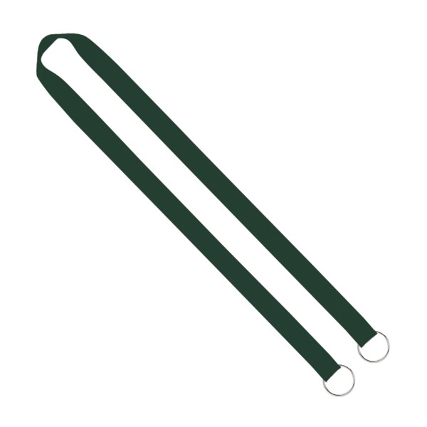 IMPORT Rush 3/4" Polyester 2-Ended Lanyard with Dual Sewn Silver Metal Split-Ring 1