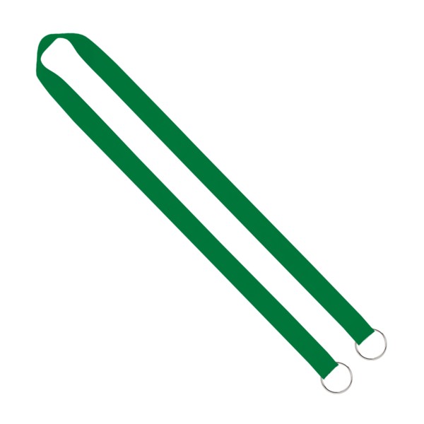 IMPORT Rush 3/4" Polyester 2-Ended Lanyard with Dual Sewn Silver Metal Split-Ring 1
