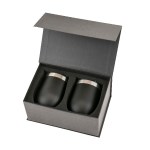 Napa Stemless Wine Tumbler Set - Black Blank Napa Stemless Wine Tumbler Set - Black Blank