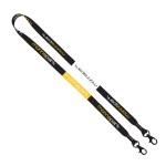 1/2" Dye Sublimated Double Swivel Lobster Claw Lanyard 1 1/2" Dye Sublimated Double Swivel Lobster Claw Lanyard 1