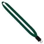 3/4" Cotton Lanyard with Plastic Snap-Buckle Release & O-Ring - Forest Green Blank 3/4" Cotton Lanyard with Plastic Snap-Buckle Release & O-Ring - Forest Green Blank