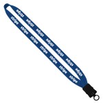 3/4" Cotton Lanyard with Plastic Snap-Buckle Release & O-Ring - Burgundy Blank 3/4" Cotton Lanyard with Plastic Snap-Buckle Release & O-Ring - Burgundy Blank