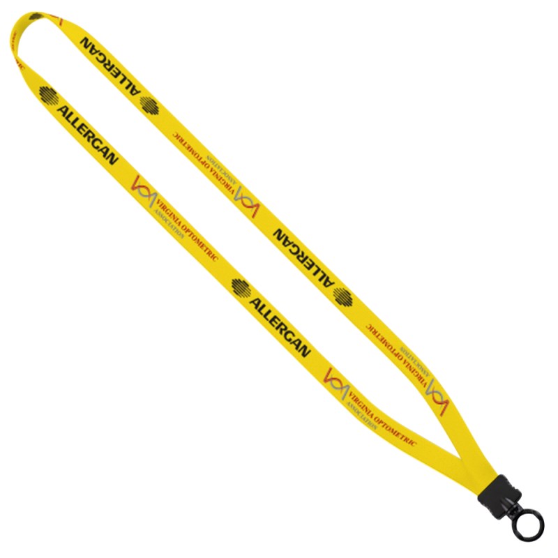1/2" Dye-Sublimated Stretchy Elastic Lanyard with Plastic Clamshell and Plastic O-Ring 1 1/2" Dye-Sublimated Stretchy Elastic Lanyard with Plastic Clamshell and Plastic O-Ring 1