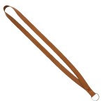 Roper Lanyard with Split Ring - Tan Light Rust Blank Roper Lanyard with Split Ring - Tan Light Rust Blank